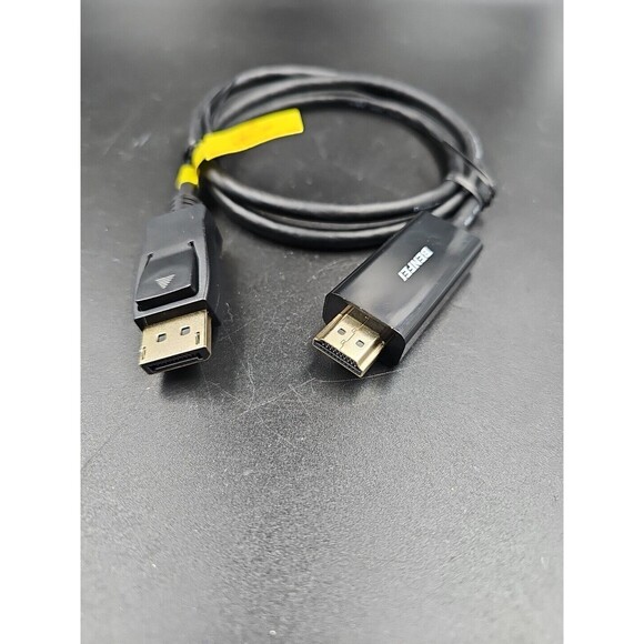 DisplayPort to HDMI 3 Feet Cable, Benfei Male To Male Adapter Gold-plated Cord - Picture 2 of 4